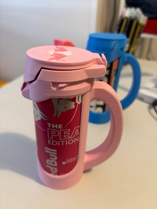 Porta latas RedBull 2 peças azul