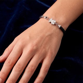 Pulsera Tous en plata 925 y cuero Sweet Dolls
