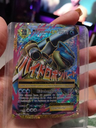 M Blastoise EX Full Art 102/108 Carta Pokémon