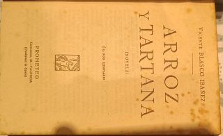 dos libros muy antiguos de Blasco Ibáñez