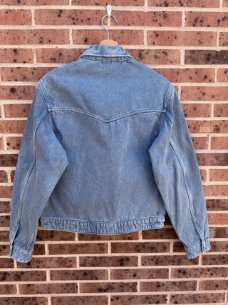 Chaqueta denim cropped Zara