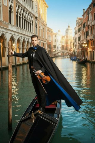 Tabarro Mantello Veneziano in Cashmere