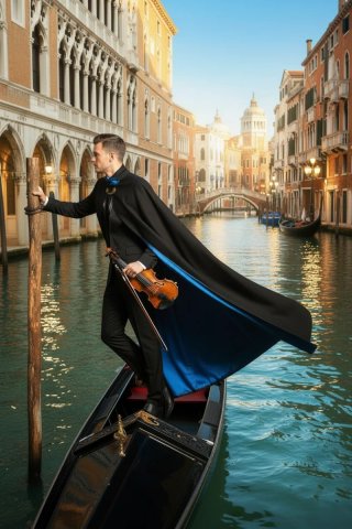 Tabarro Mantello Veneziano in Cashmere