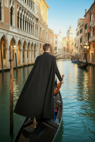 Tabarro Mantello Veneziano in Cashmere