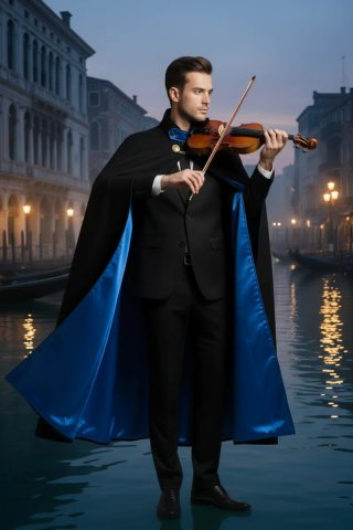 Tabarro Mantello Veneziano in Cashmere