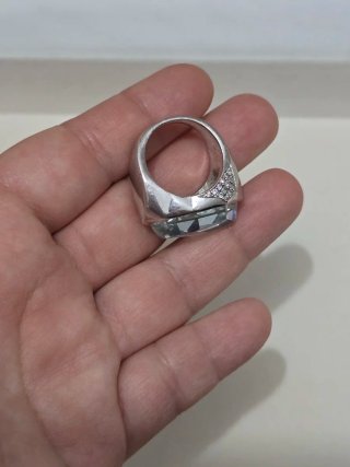 Anillo Plata 925 Ley Azul
