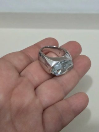 Anillo Plata 925 Ley Azul