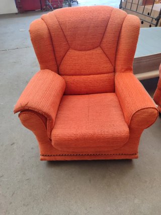 Conjunto Sofá y Sillones Naranja