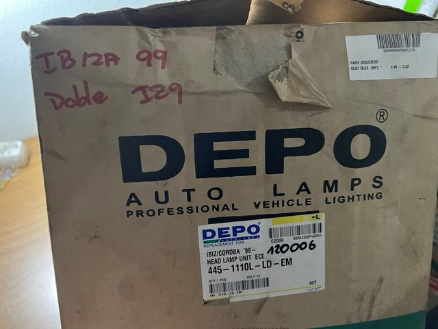 Faro Izquierdo Seat Ibiza Cordoba 6K1 (99-02)