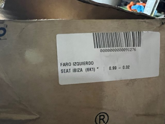 Faro Izquierdo Seat Ibiza Cordoba 6K1 (99-02)