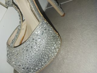 Zapatos de fiesta pedrería talla 38