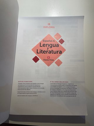 Lengua y Literatura Español A