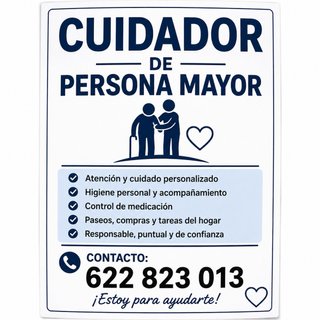 Cuidado y compañía de personas mayores