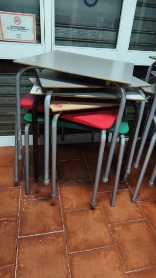 Sillas de terraza apilables de plástico