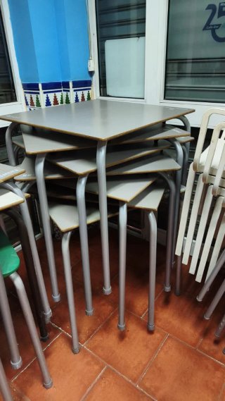 Sillas de terraza apilables de plástico