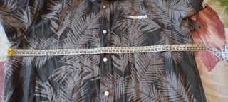Camicia Mistral M Lino/Cotone Fantasia Foglie