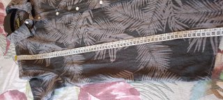 Camicia Mistral M Lino/Cotone Fantasia Foglie
