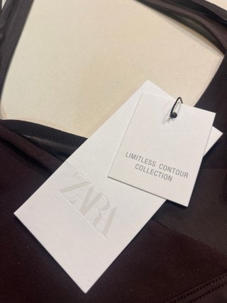 Sujetador deportivo Zara M/L marrón