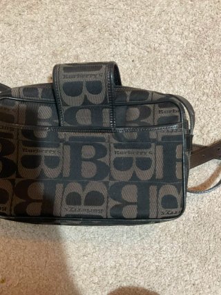 Bolso Burberry Vintage Monogram Marrón Negro