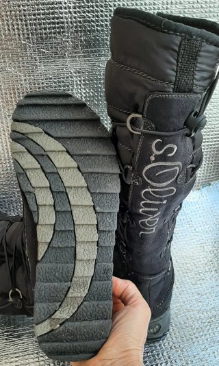 Botas negras acolchadas comodísimas