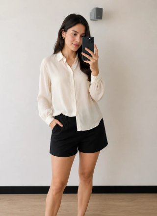 Camisa Intimissimi blanca manga larga