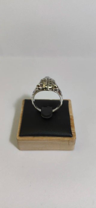 Anillo Plata Cabeza Tigre 3D