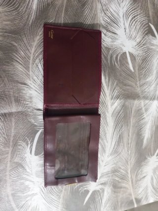 Portafoglio uomo vintage Cartier bordeaux