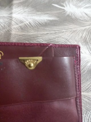 Portafoglio uomo vintage Cartier bordeaux