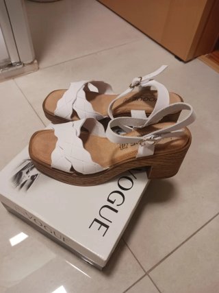 Sandalias blancas mujer talla 38