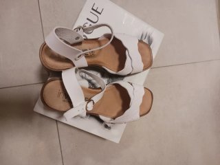 Sandalias blancas mujer talla 38
