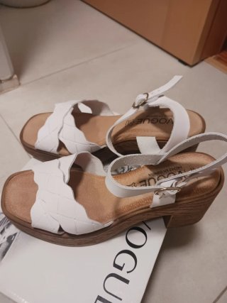 Sandalias blancas mujer talla 38