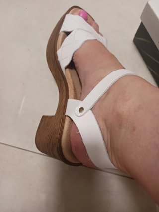Sandalias blancas mujer talla 38