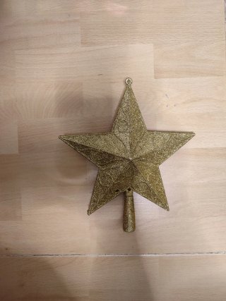 Estrella Decorativa Árbol Navidad Plateada