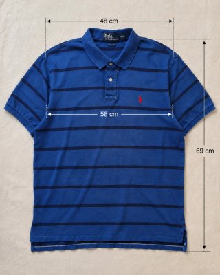 Polo Ralph Lauren a righe Blu Taglia XL