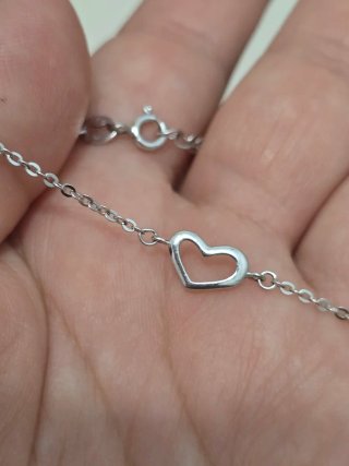 Pulsera Plata 925 Corazón