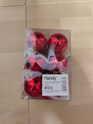 Bolas de Navidad Rojas Handy (Pack 12)