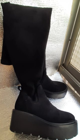 Botas altas negras plataforma Talla 38