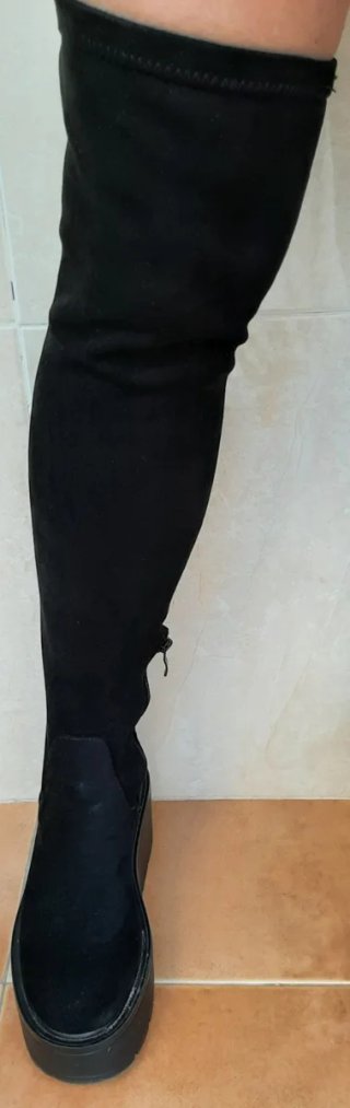 Botas altas negras plataforma Talla 38