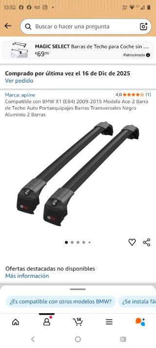 Barras de Techo Apline BMW X1 (E84)