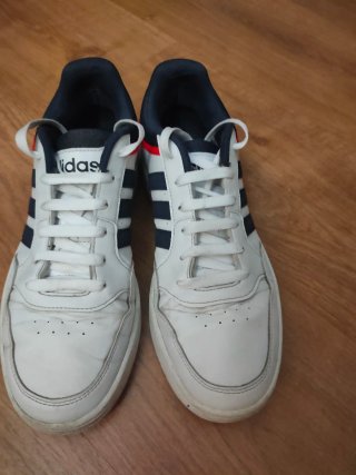 Zapatillas Adidas Originales Blancas y Azules