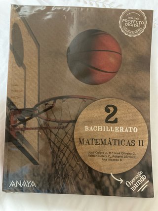 Matemáticas II. 2o de Bachillerato