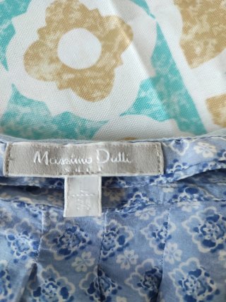Blusa Massimo Dutti Algodón y Seda Talla 34