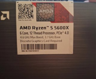 Ventilador AMD Ryzen 5 5600X (con el disipador)