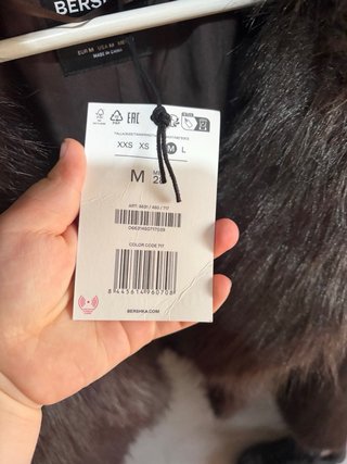 Abrigo pelo Bershka marrón