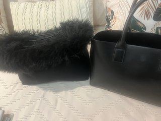 Bolso Zara Negro Pelo