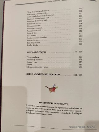 El menú de cada día
