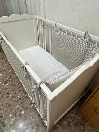 Cuna Ikea HENSVIK Blanca 60x120