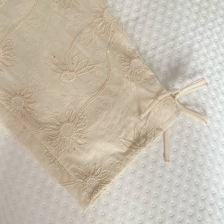 Conjunto Zara bordado beige XS