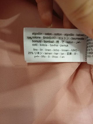 Vestido Zara Rosa Manga Abullonada