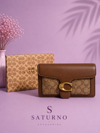 Bolso Marrón y Beige